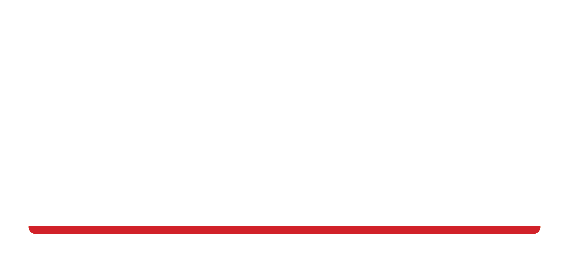 Logo with bold white letters "PMC" centered on a green rectangular background, bordered by a white outline and a thin red line along the bottom edge.